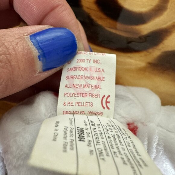 TY Beanie Baby CHINOOK the Bear Great Used Condition Two Toosh Tags No Hang Tag - Picture 7 of 9